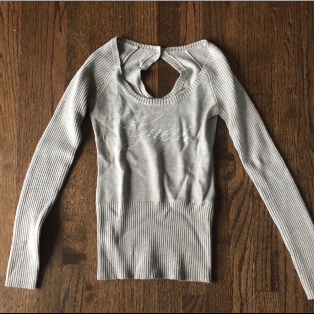 Guess sweater with keyhole back